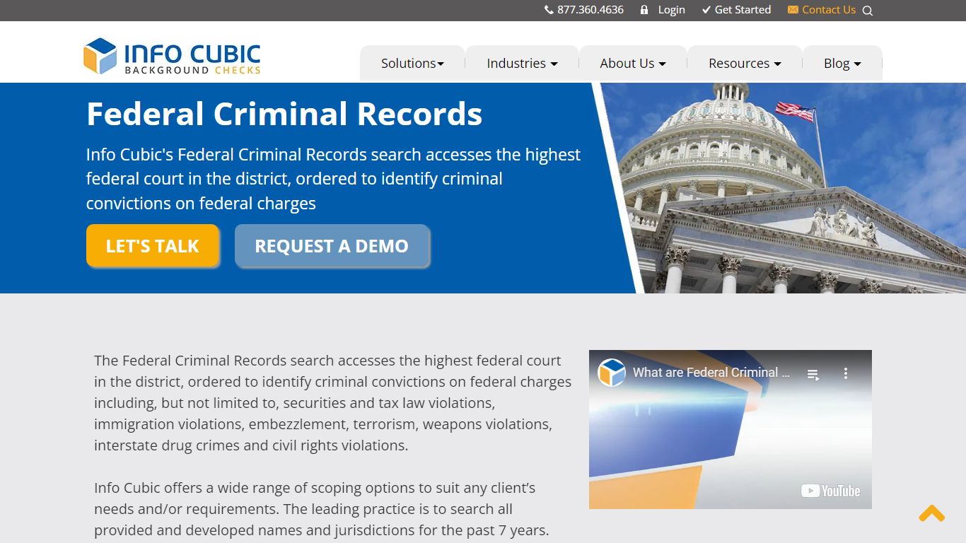 Federal Criminal Records Checks for Applicants - Info Cubic